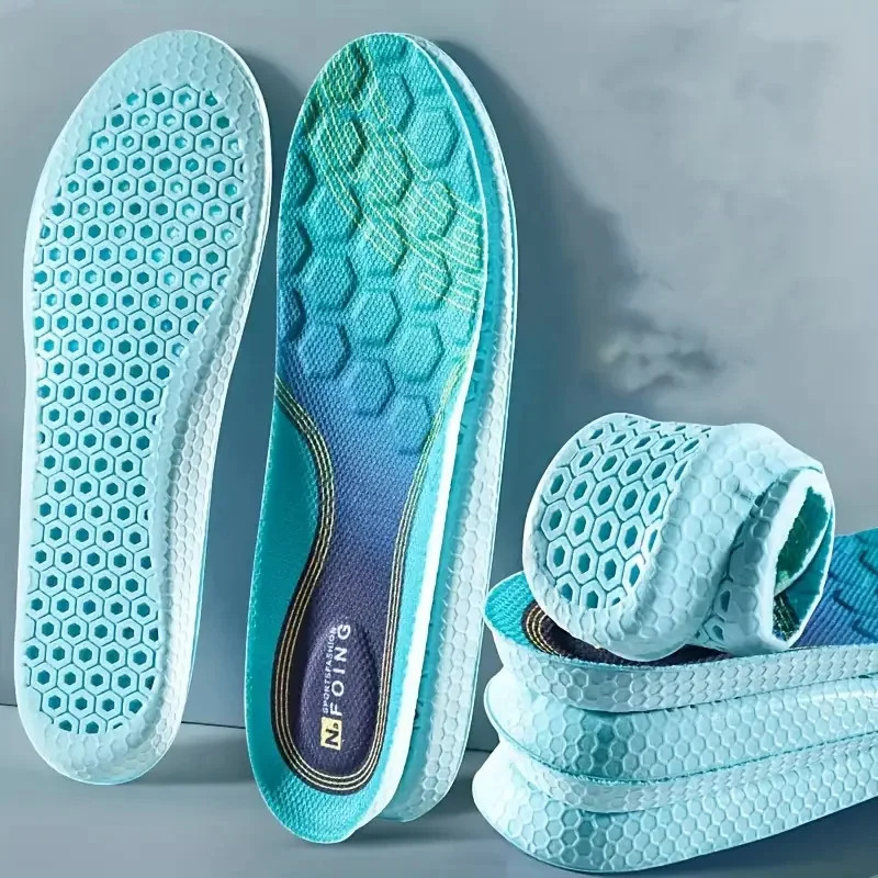 

1 пара дышащих спортивных стельок из полыни, стелька с защитой от запаха, амортизирующая подошва для обуви, мужские и женские удобные стельки