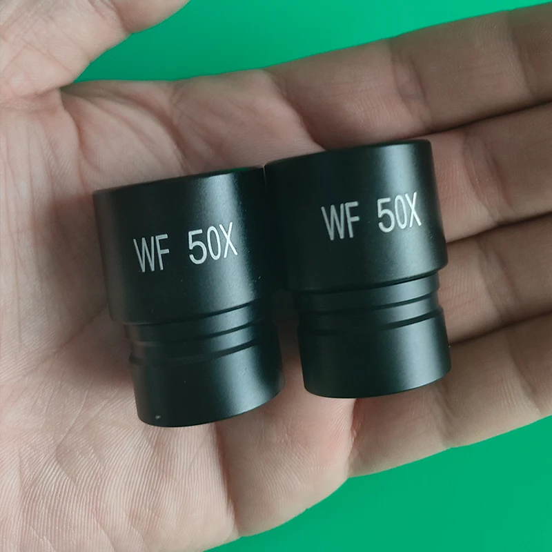 1 قطعة WF50X المجهر البيولوجي العدسة تصاعد حجم 23.2 مللي متر عدسة المجهر البصري اكسسوارات عدسة زاوية واسعة أحادي العين