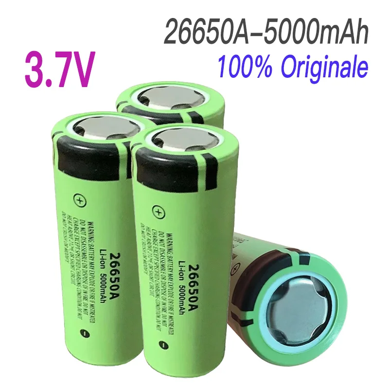 

26650A 3.7V 5.0Ah Assembleable lithium battery,for flashlights, fans,built-in battery cell, electric lights, solar lights，Toys