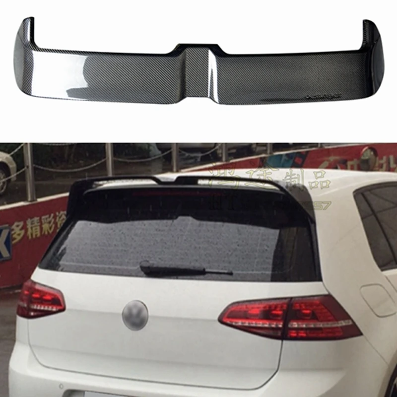 For Volkswagen Golf MK7/7.5 Rline GTI modified carbon fiber O style roof spoiler special fixed wind wing top wing 2014-2019