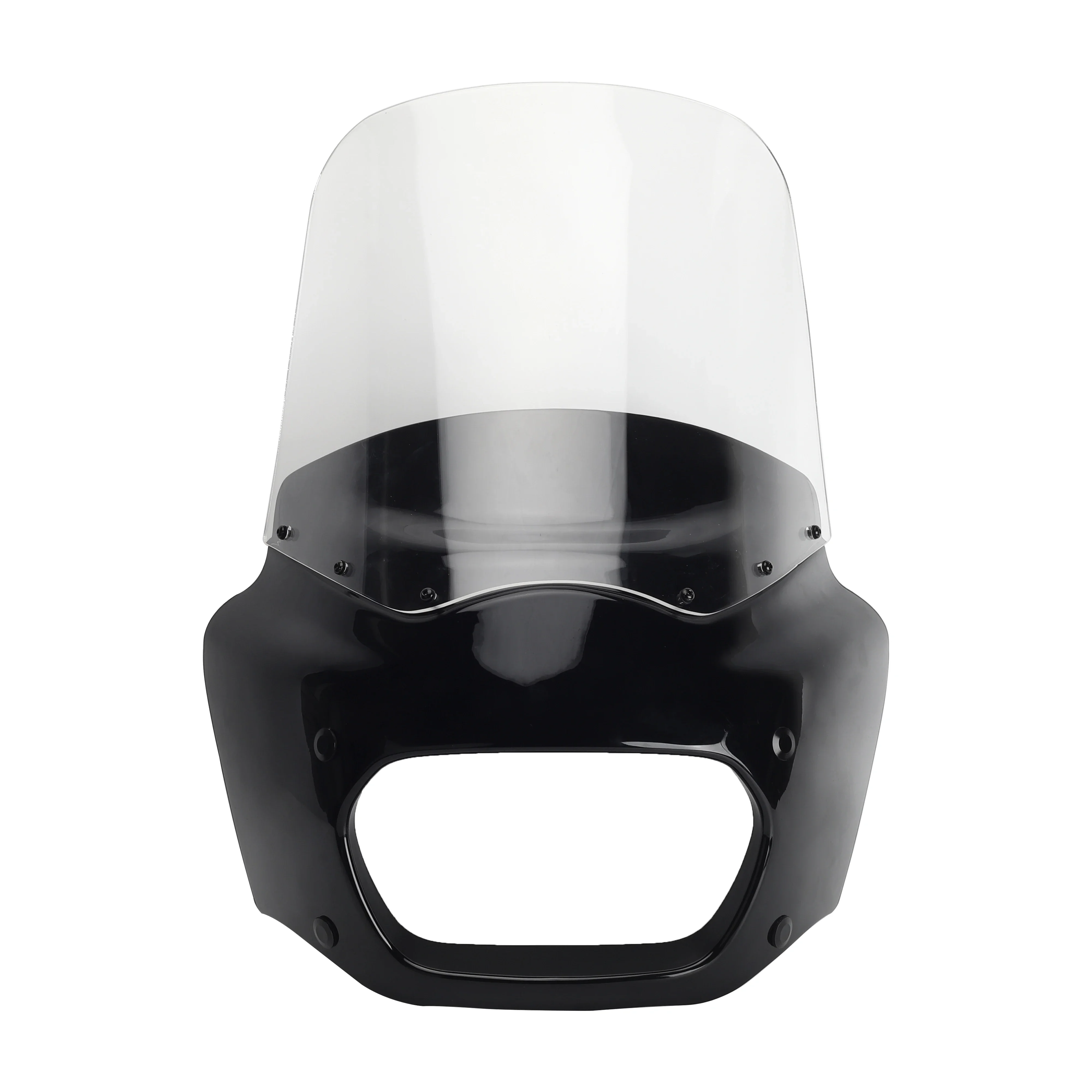 

Motorcycle 15 inch Windshield Front Headlight Fairing Headlamp Body kit for Harley Softail Fat Bob FXFB 2018 2019