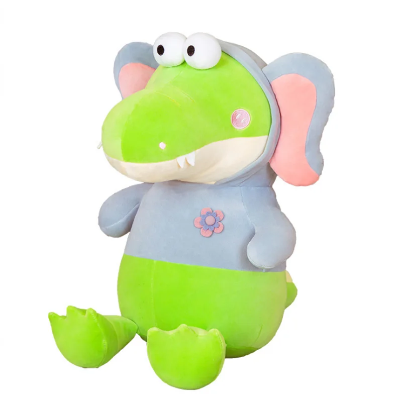 

1pc 22/35/45CM Cute Dinosaur Transform Into Unicorn Rabbbit Elephant Plush Toy Stuffed Cartoon Animal Doll Kawaii Gifts For Kids