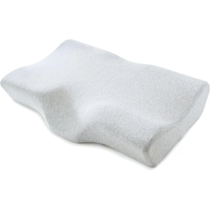 Cushion Lab Extra Dense Ergonomic Cervical Pillow for Firm Neck Support-Orthopedic Contour Pillow for Back/Side Sleeper