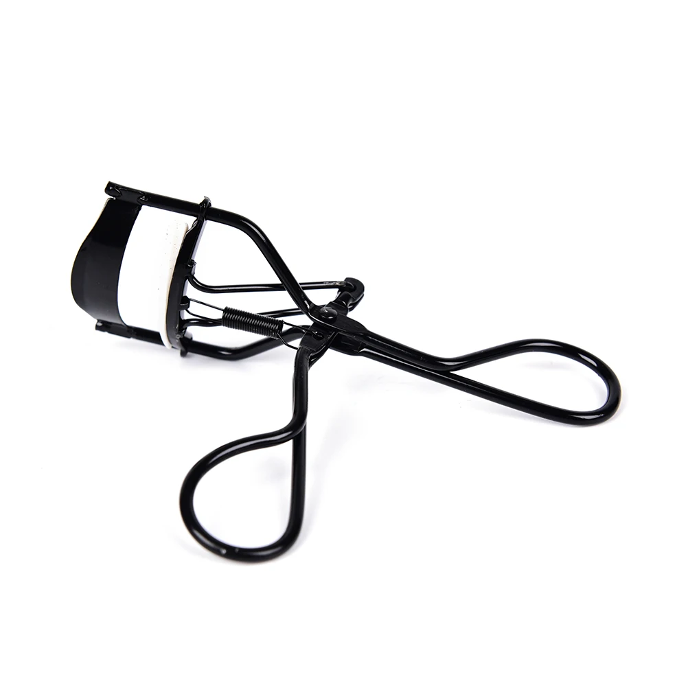 1 個黒まつげカーラーステンレス鋼ピンセットカーリングまつげクリップ化粧品美容メイクツール長期的な整形