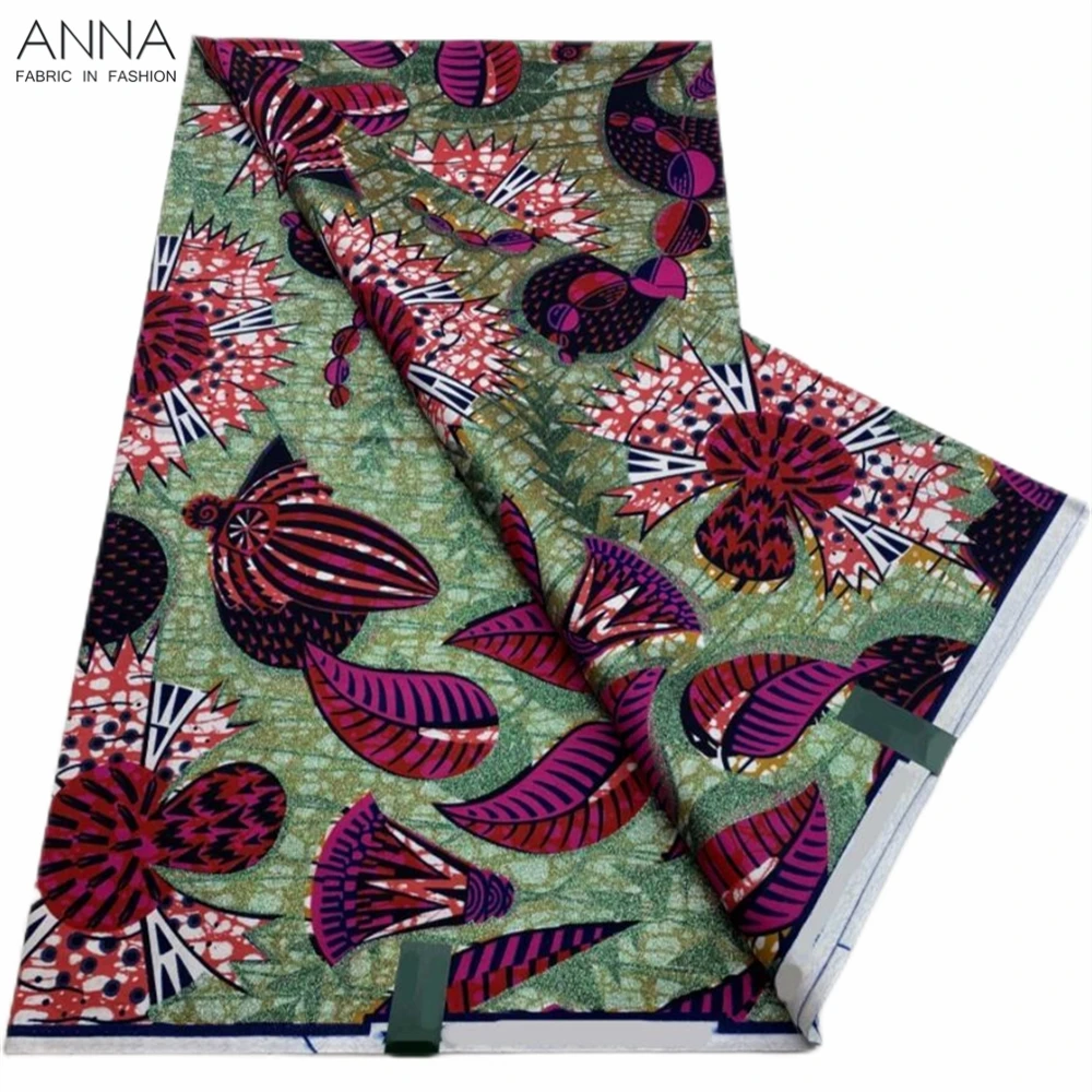 Grand Super 100% Cotton African Wax Fabric High Quality Ankara Wax Print Fabric 6yards Women Fabric For Sewing VLS-65