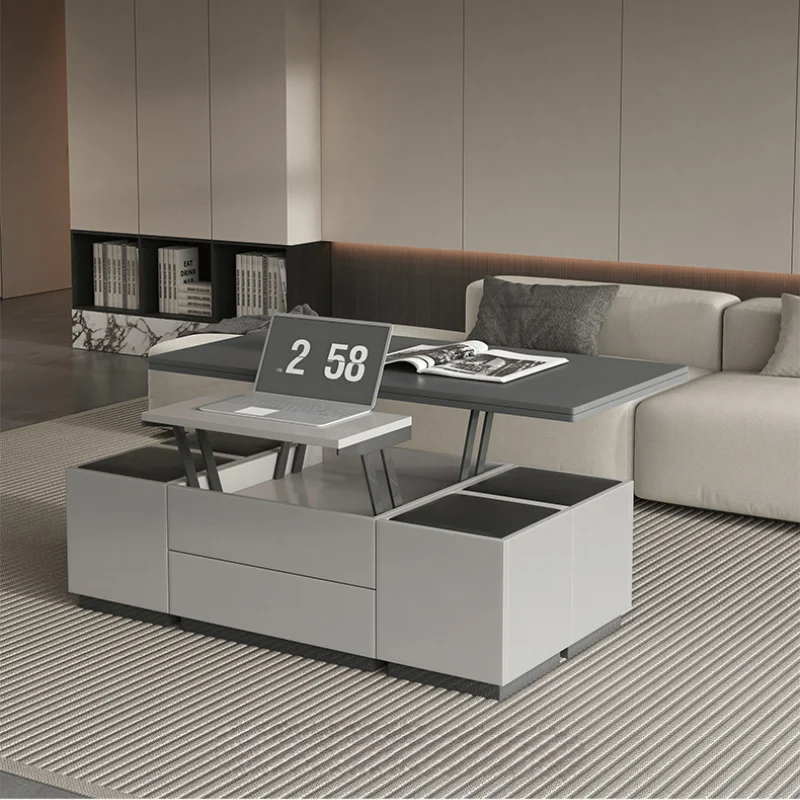 Multi Function Coffee Table Storage Extendable Floor Modern Coffee Table Small Nordic Mesas De Centro Para Sala Home Furniture