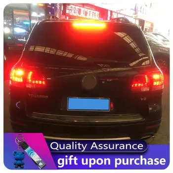 Auto zadní světla pro Volkswagen VW Touareg 2003-2010 zadní světlo DRL zadní světlo blinkr LED upravené brzdy automatické příslušenství 10 nejlepší prodej LED zadní světla pro VW Touareg - №3