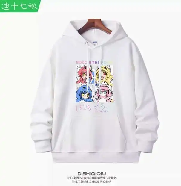 

Anime BOCCHI THE ROCK Yamada Ryo Gotoh Hitori Hooded Hoodie Cosplay Autumn Winter Men Women Coat Loose Jacket Tops anime