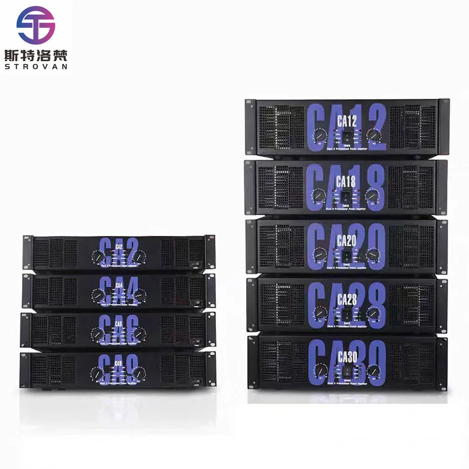 

CA2 CA4 CA6 CA9 CA 12 Power Amplifier Professional 2U 3U High Power CA20 CA30 Amplifier for Stage Performance