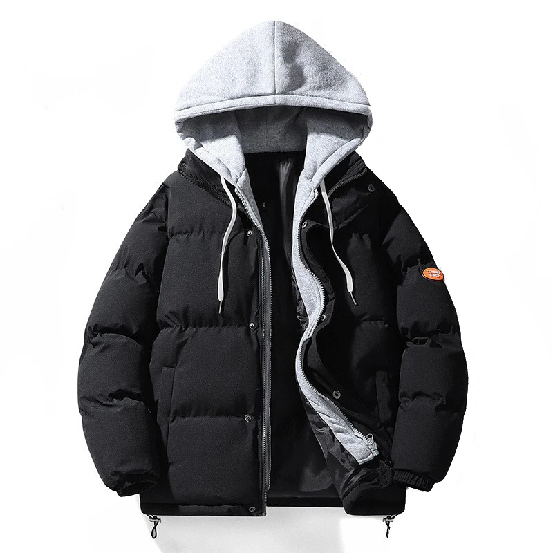 Winter Men Warm Padded Jacket Fashion Male Thick Down Thermal Parka Outwear Mountain Ski Windbreaker Hooded Coats Clothing 5XL