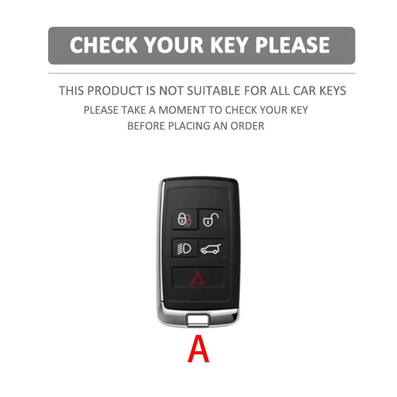ABS Car Key Case For Land Rover Range Rover Sport Evoque Velar Discovery 5 Jaguar XE XF E-Pace F-Pace A9 A8 X8 XJ XFL XJL - view 3
