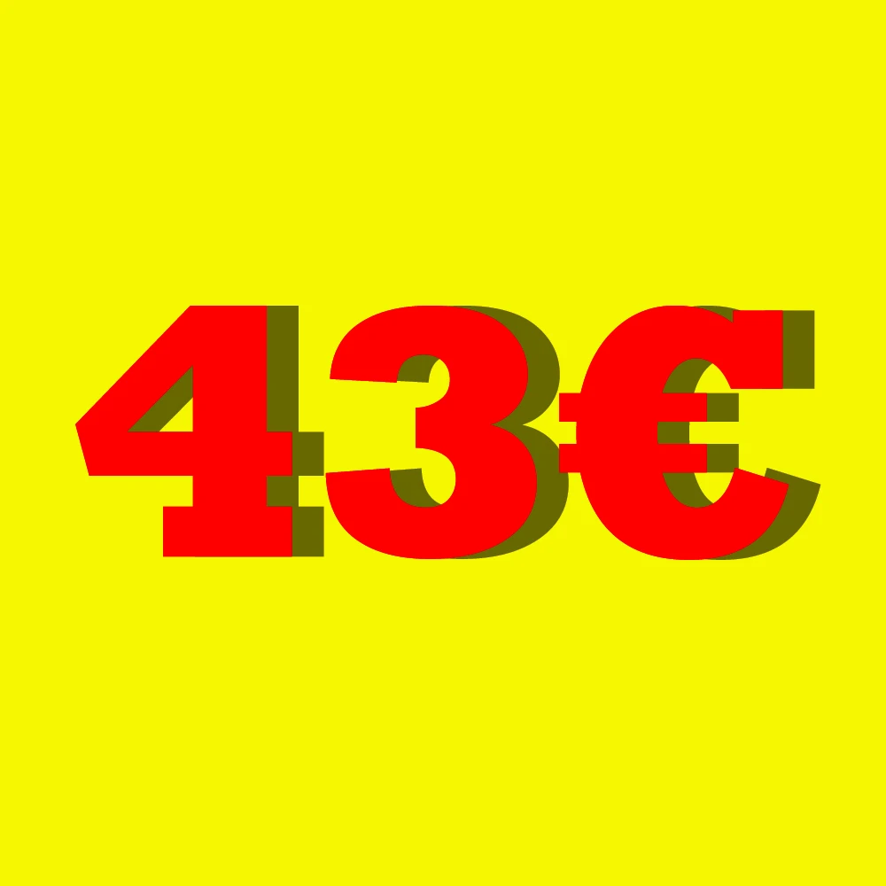 Not lacking in price difference accessories  43 EUR ( Euro )