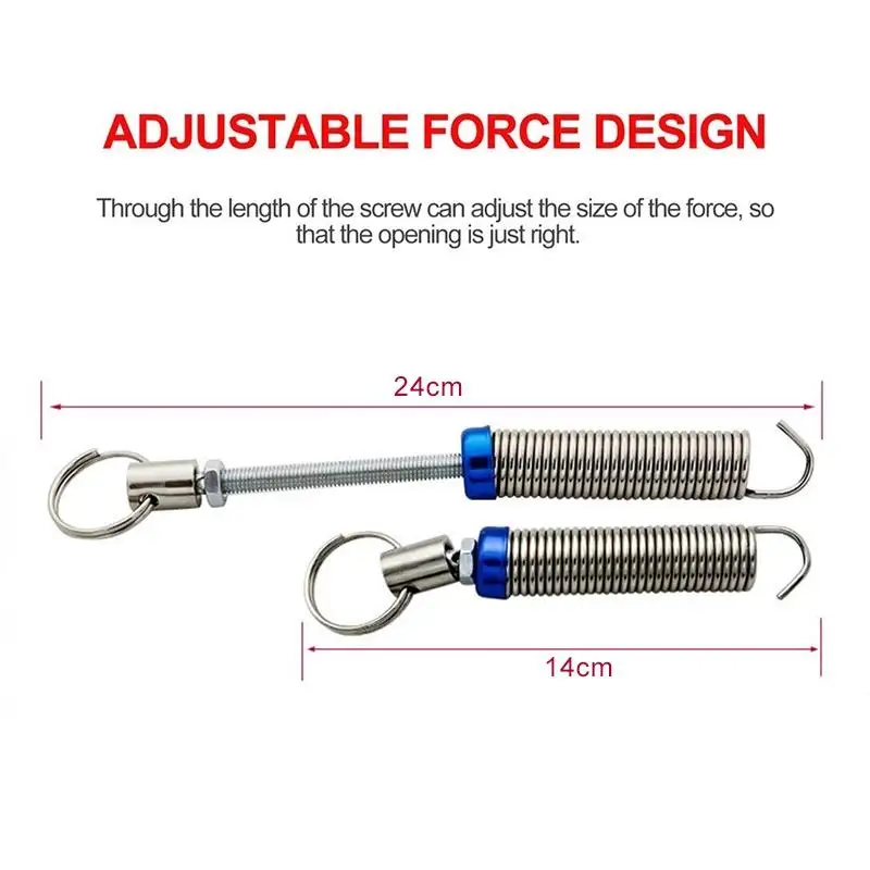 2Pcs Car Trunk Cover Spring Automatic Lift Car Rear Car Spring Adjustable General Purpose Improved Rear Lifting Accessorie
