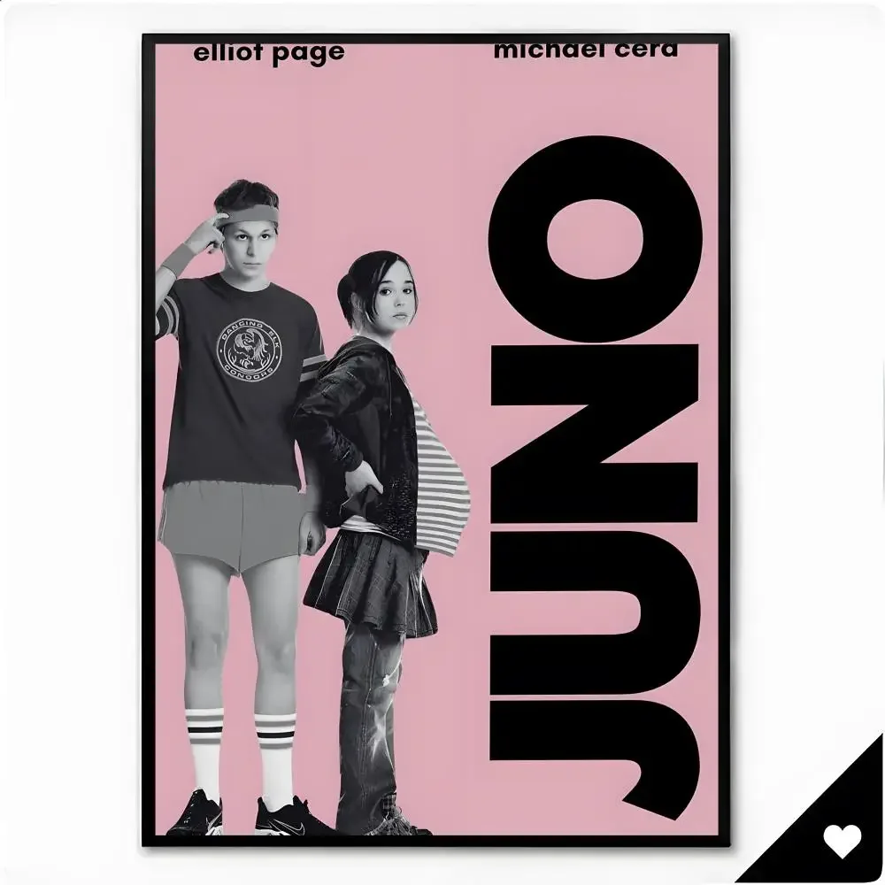 Movie Comedy Juno Poster Premium HD Decor Wall Art for Interior Room Makeover Home Accents Gift