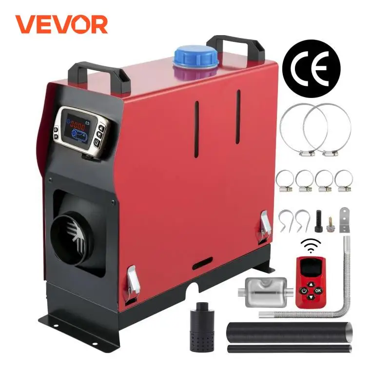 VEVOR 2KW Car Heater Plateau Version All-In-One 12V Diesel Air Heater With LCD Switch Silencer for Car Truck Boat Bus RV Heating