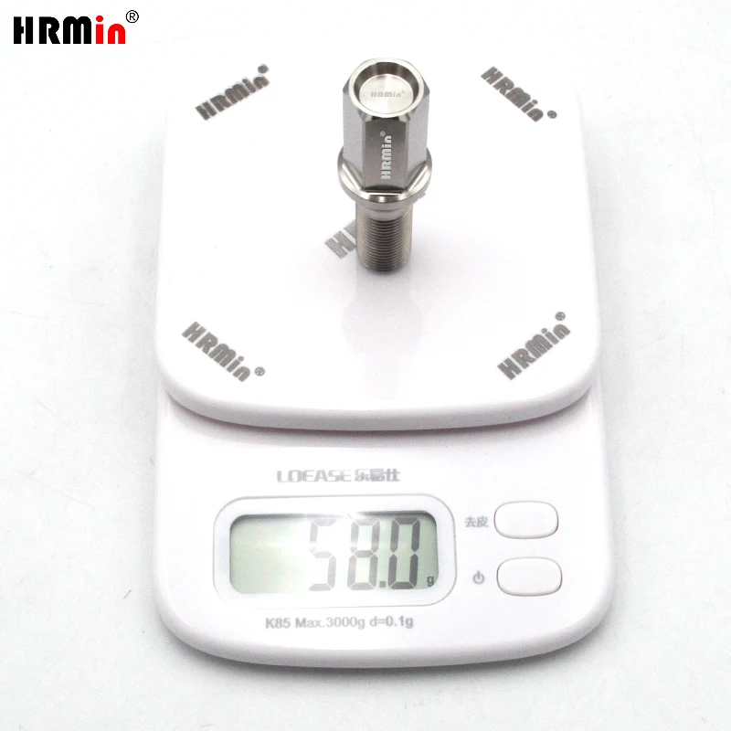 HRMinTi6al4v M14*1.25/M12*1.5mm Gr.5 titanium bolt Factory Cone seat Long head wheel bolt hub bolt 20ps For BMW