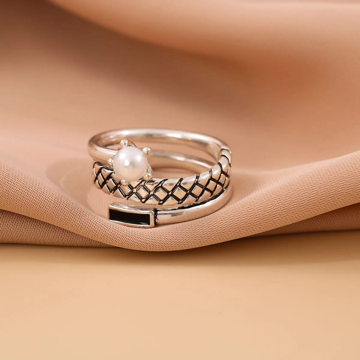 Women's 925 Sterling Silver Retro Snake Pattern Ring