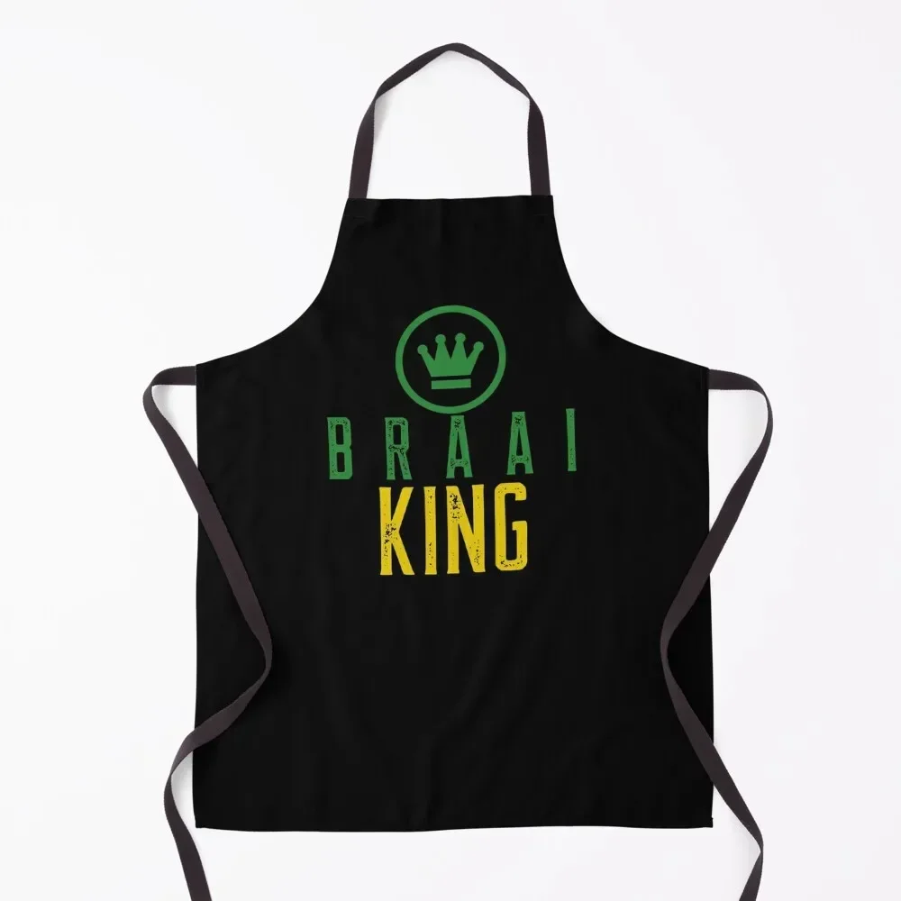 South African - The Braai KING Apron For Cooking christmas kitchen cloths Apron