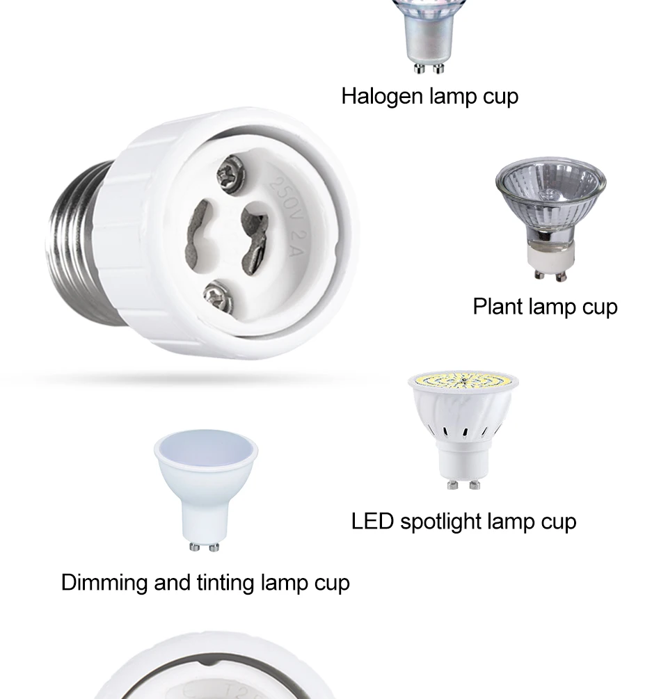 5x E27 -> G9 LED Portalampada Adattatore Presa Convertitore Lampada