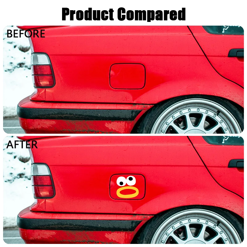 

Cartoon Funny Expressions Sticker For Car Body Window Fuel Tank Cap Motorcycle Computer Luggage Personality Decorative Decals