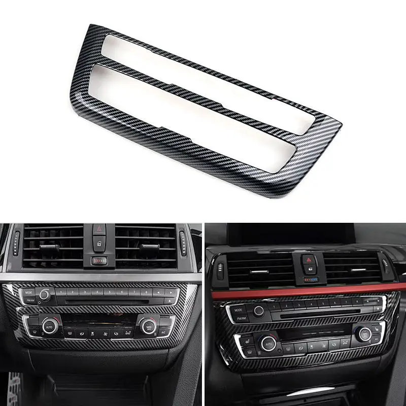 

Car ABS Interior Accessories Center CD Control Panel Cover Trim For BMW 3 4 Series F30 F32 2013 2014 2015 2016 2017 2018 2019