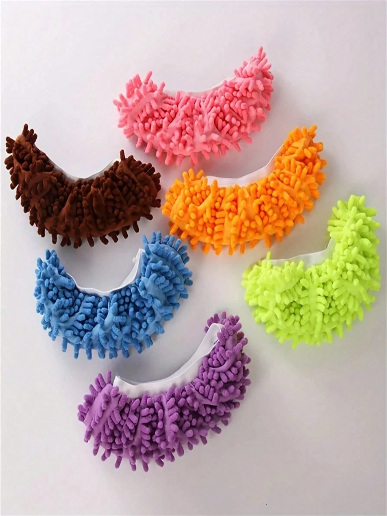 2Pcs Mop Slippers, Soft Washable and Reusable Microfiber Foot Socks, Suitable for Cleaning Dust in Bathrooms, Kitchens, and Bedrooms