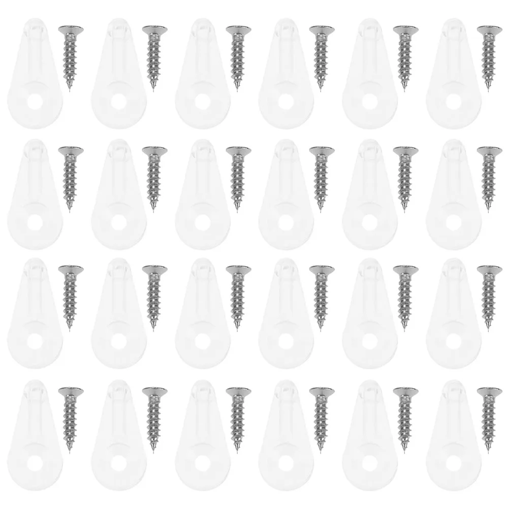 

50Pcs Glass Retainer Clips Long Lasting Performance Sleek Design Furniture Enhancement Project Glass Retainer Clip