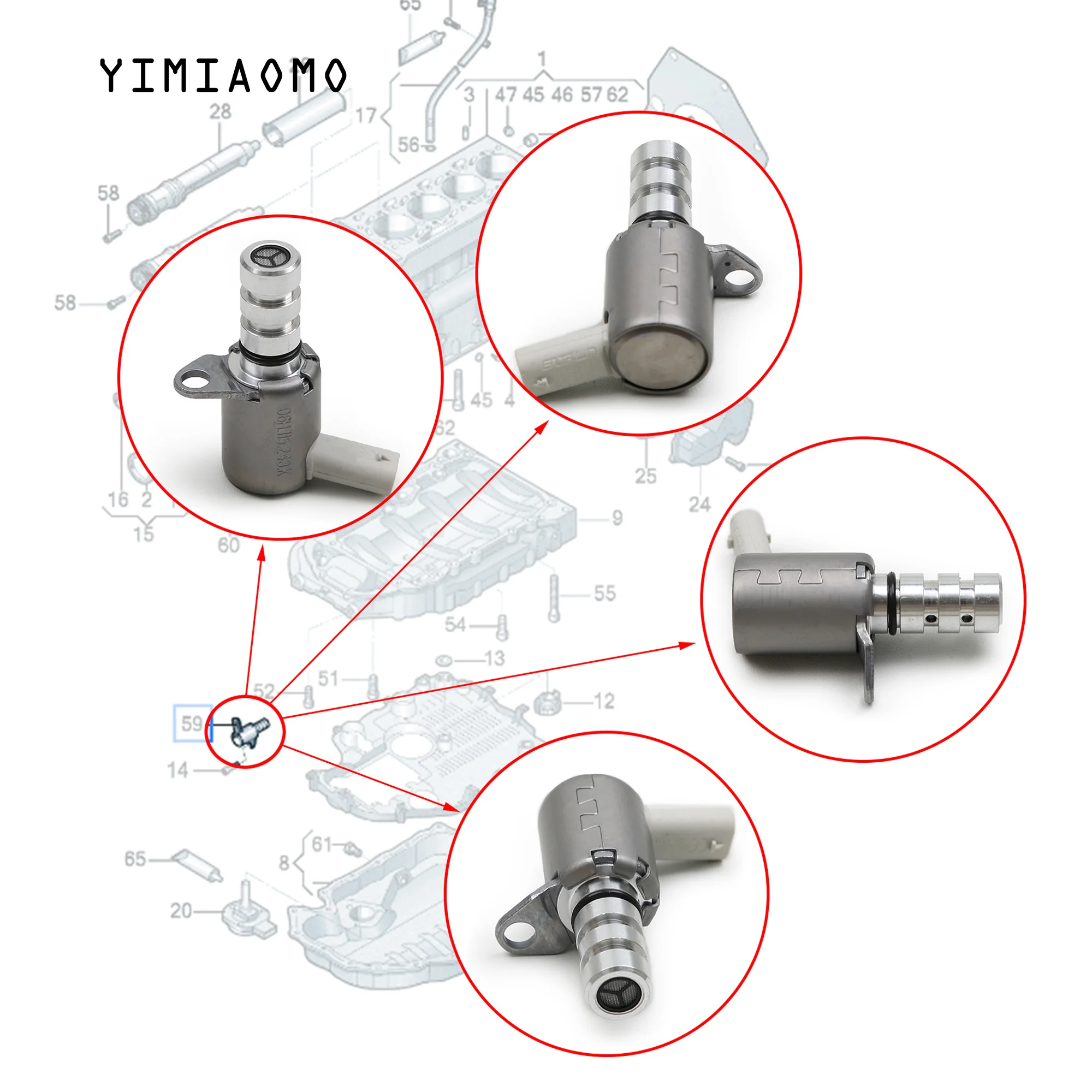 06H 115 243 C 06H115243F Oil Pressure Control Valve For Audi A3 A4 A5 A6 Q5 TT VW CC Passat Jetta Octavia Superb 1.8/2.0TFSI