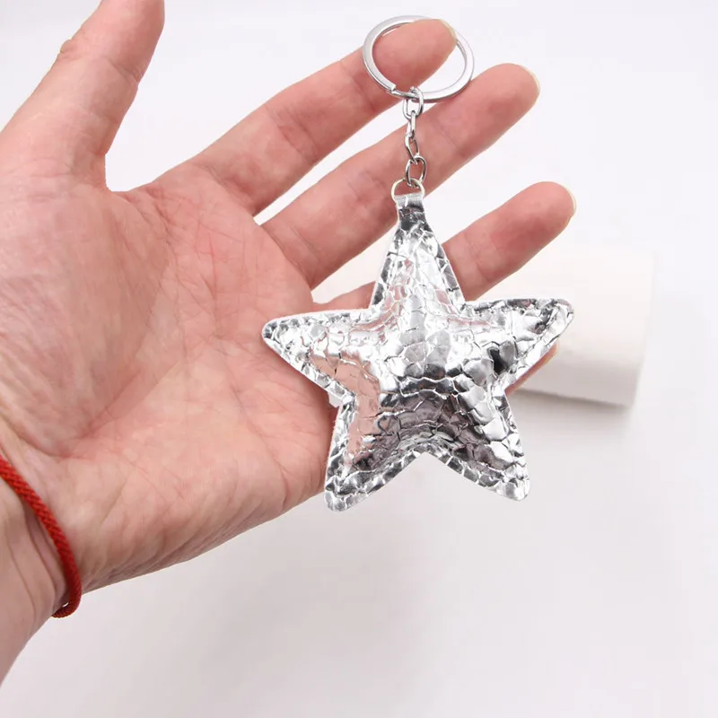 Five-pointed Star Bag Charm Keychain Cartoon Simulation Model  Pentagram Pendant Car Keychain Handbag Gift