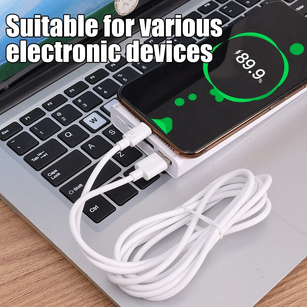 8A USB Type C Charger Cable For iPhone iPad Samsung Xiaomi Huawei OPPO Tablet Universal USB-C Cord Fast Charging Line