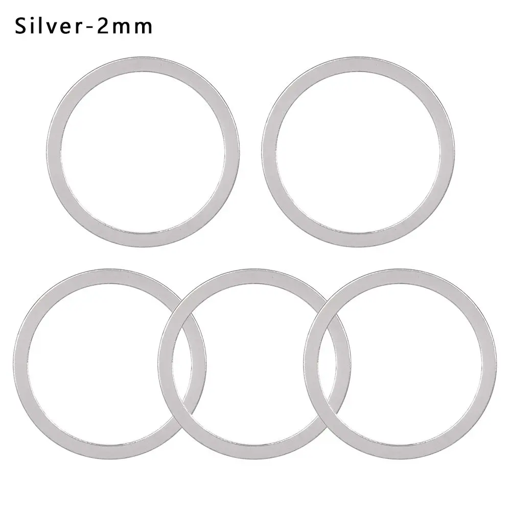 5pcs Practical Freewheel Gap Aluminium Alloy Bottom Bracket Washers Flywheel Hub Spacers Axle Washer Gasket Bicycle Parts