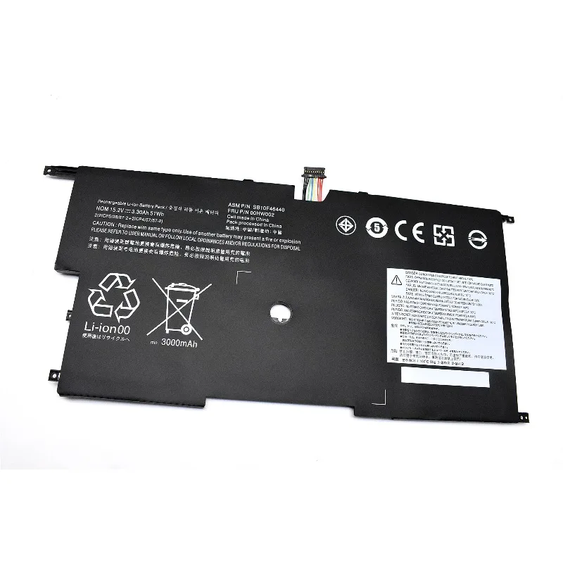 00HW002 00HW003 15.2V 3000mah For Lenovo ThinkPad X1 Carbon Gen3 2015 X1 Laptop Battery for Carbon 2014 Gen2 45N1701 45N1702