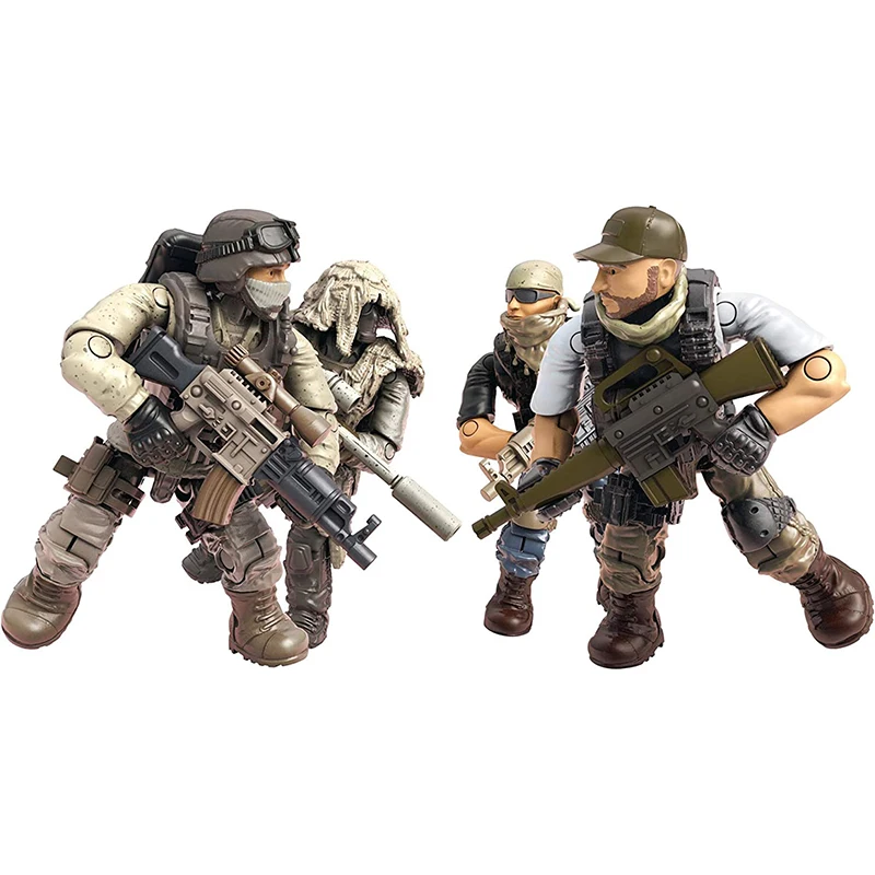 Mega Construx Call of Duty Figurine Playsets Model Construction Toys Mini Army Action Figure Collectible Boys Toys Birthday Gift