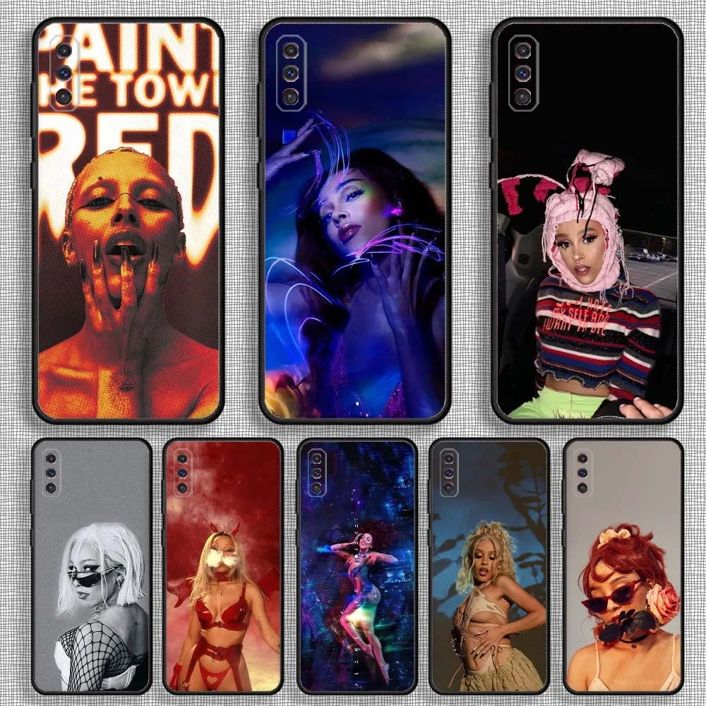 

Rapper Doja Cat Phone Case For Samsung S23,23,22,30,21,10,9,Note20 Ultra,Lite,Ultra,5G,Plus,FE,Black Soft Case