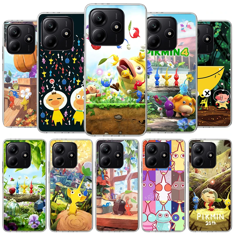 Чехол для телефона Game P-PikminS 4 для Xiaomi Redmi Note 14 13 12 11 Pro Plus 14S 12S 11S 10S 10 11E 11T 9 9S 4G 5G Soft Fundas