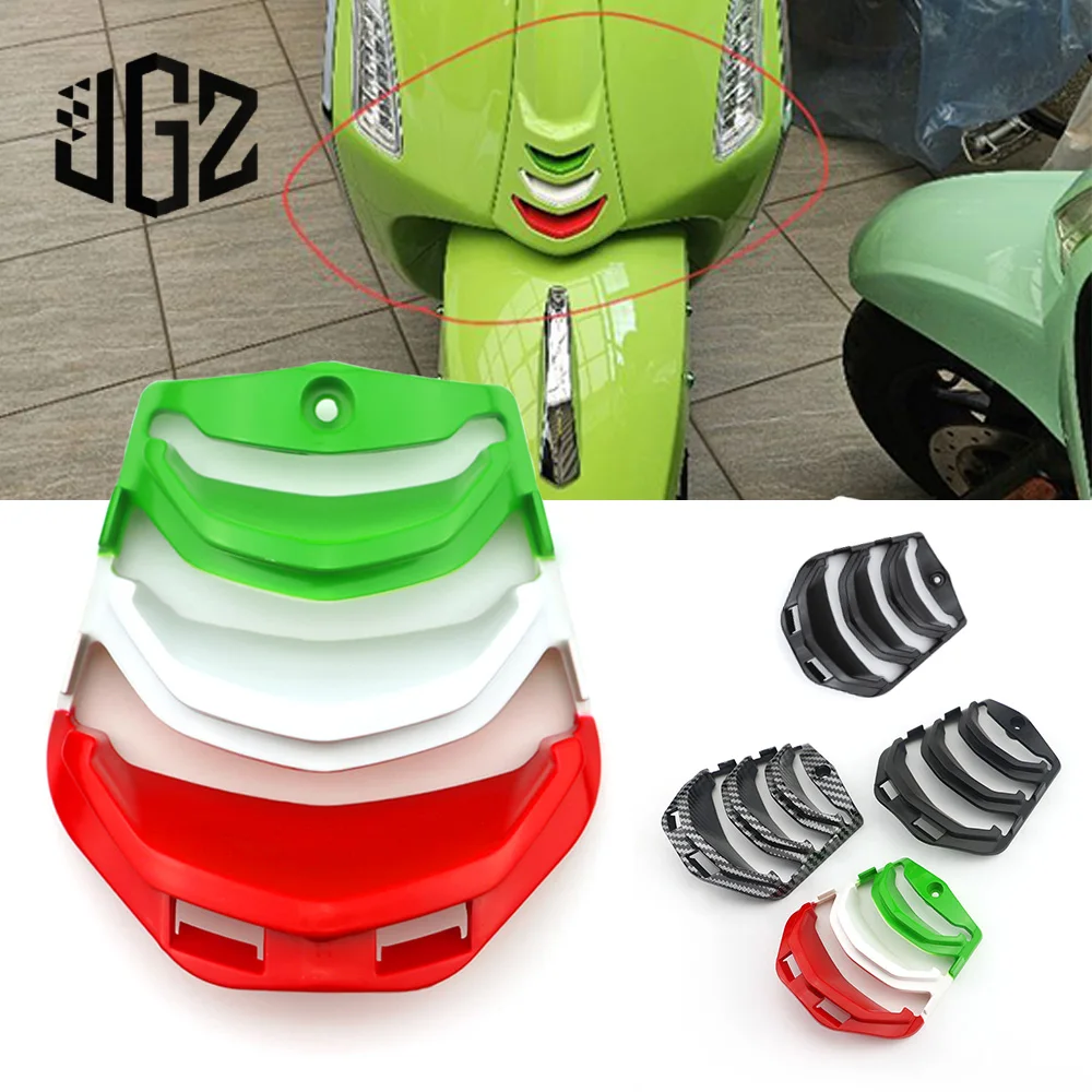 Motorcycle ABS Front Horn Cover Inlay Tie Grill Cover Decoration Accessories For Vespa Primavera 150 2024 2025