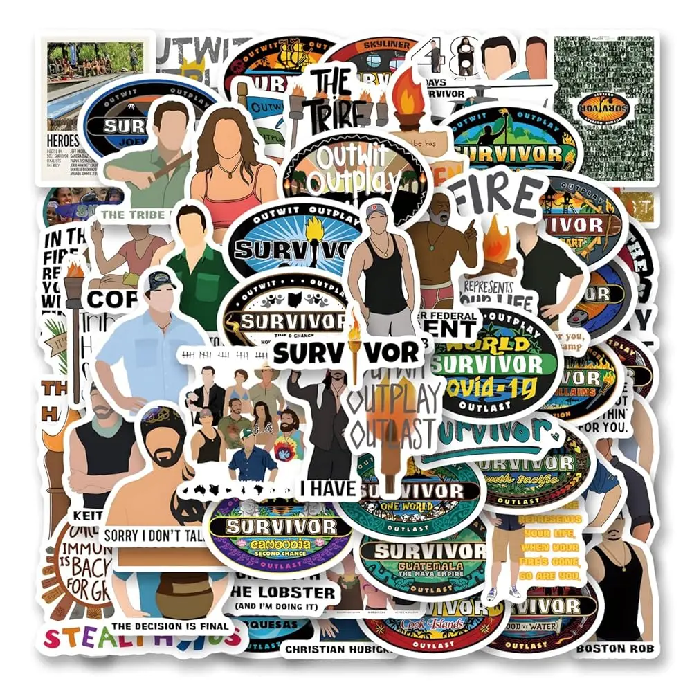 

Набор из 66 наклеек «Выжившие», эстетичные виниловые водонепроницаемые стикеры для бутылок с водой, ноутбуков, телефонов, скейтбордов, скрапбукинга