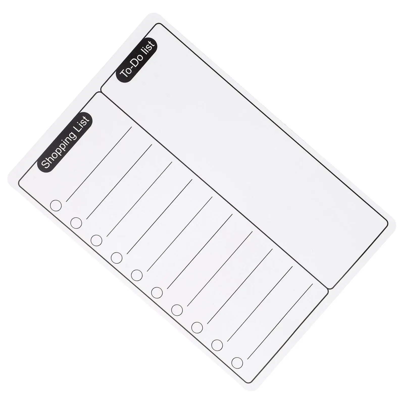 Magnetic Dry Erase Board Fridge Notepad Rewritable Whiteboard for Shopping List Planner Magnetic Note Pad Simple Design