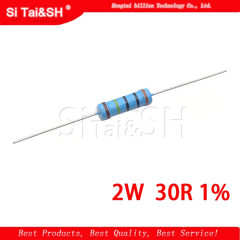 (20 Stuks) 2W Gouden Film Weerstand 30R 30 Ohm Precisie 1% Gekleurde Ring/Metalen Film