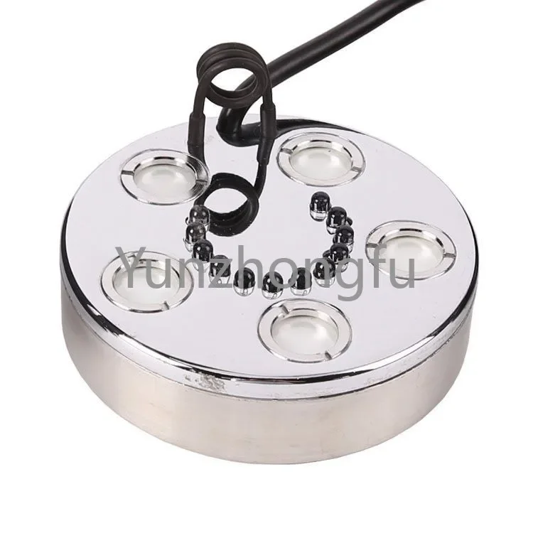 

Five-Head Colored Lights Heavy Fog Ultrasonic Atomization Head Rockery Pool Atomization Outdoor Landscape Spray Fish Tank Mister