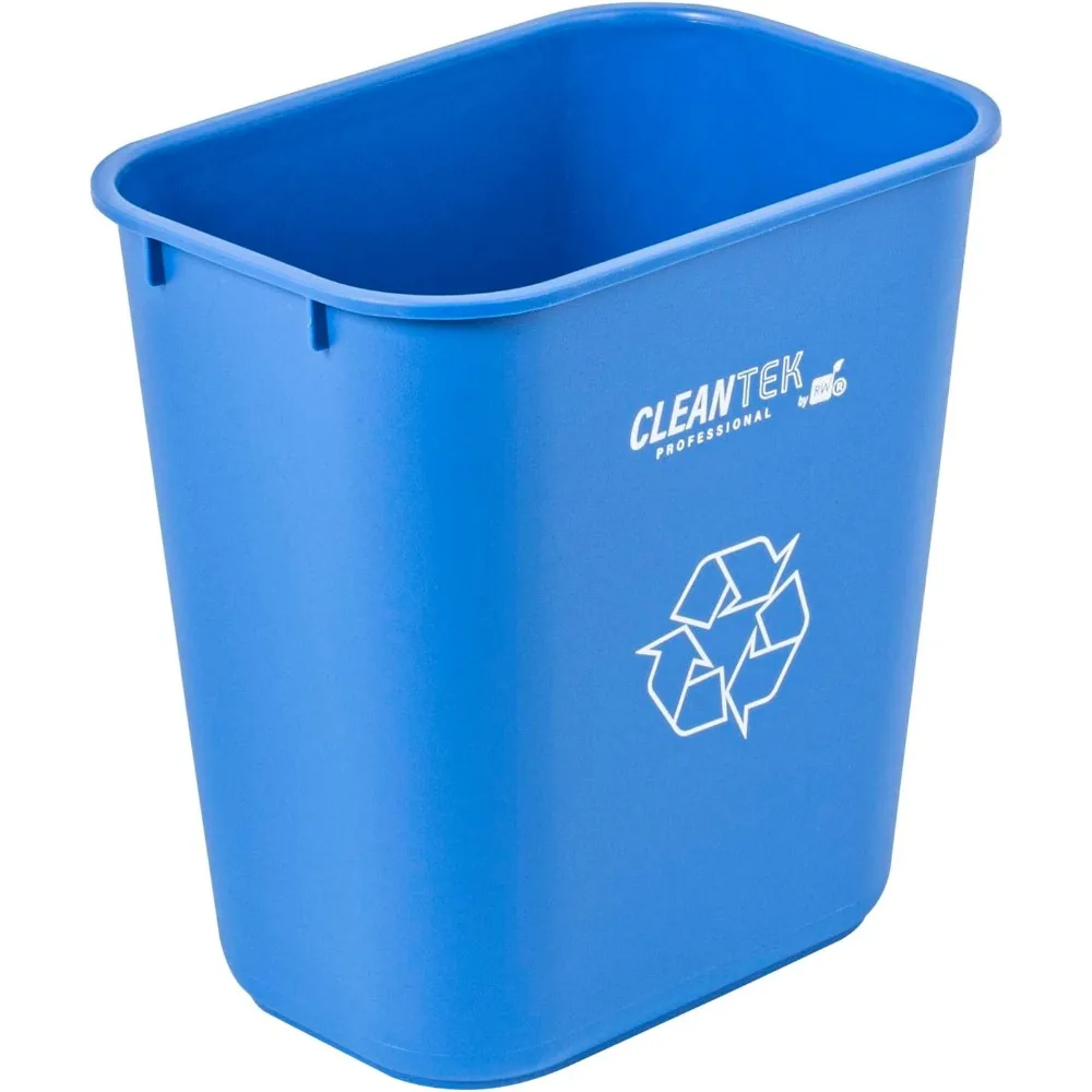 

Ресторанная посуда-Clean Tek Professional, 13-литровый мусорный бак, 1 кухонный мусорный бак емкостью 3 галлона, прямоугольный, синий пластик