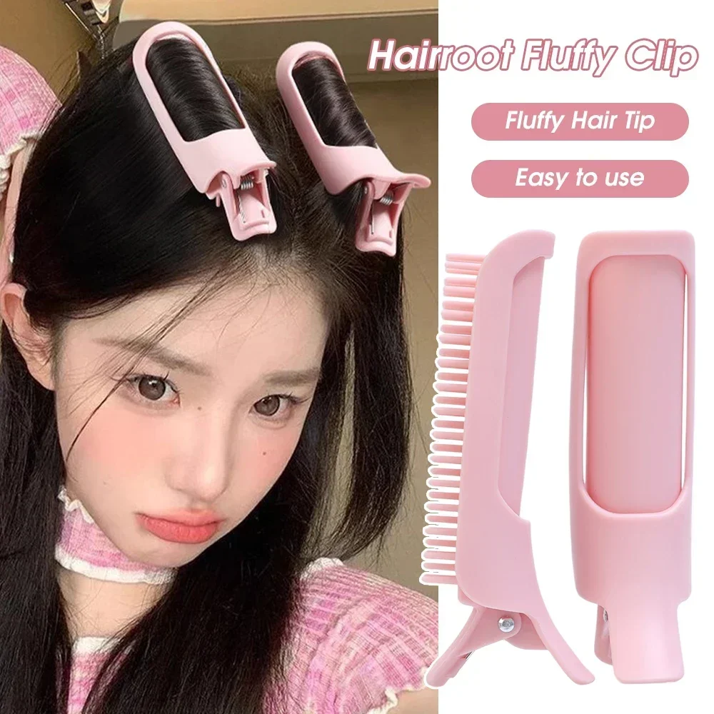 Fashion Fluffy Hairpin Curling Bangs Clips Hair Roots Volumizing Hair Clips Women Curling Fixed Shape Clips Volume Hair Roller