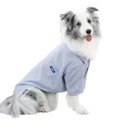 Big Dog Shirt Summer Large Pet Clothes Poodle Corgi Samoyed Border Collie Husky Labrador Golden Retriever Dobermann Clothing