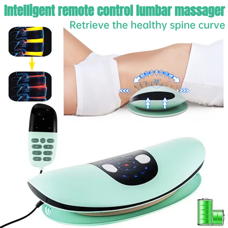 

Intelligent remote control lumbar massager,airbag traction,timed massage,fatigue pain,left and right swing+up and down traction