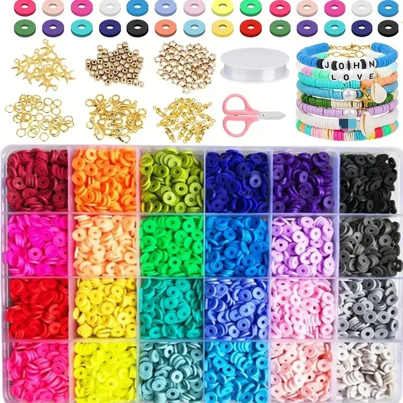 

Europe and the United States material loose bead fitting DIY soft pottery set beads bracelet kit clay beads