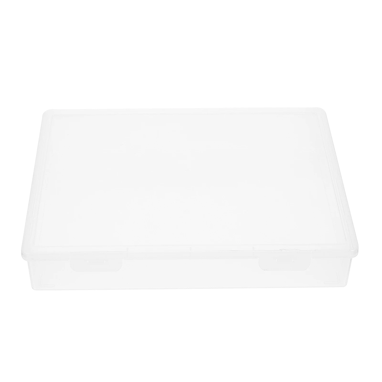 

File Storage Box PP Material Containers with Lids Large Capacity Transparent Organizer Folder Boxes Documents Container
