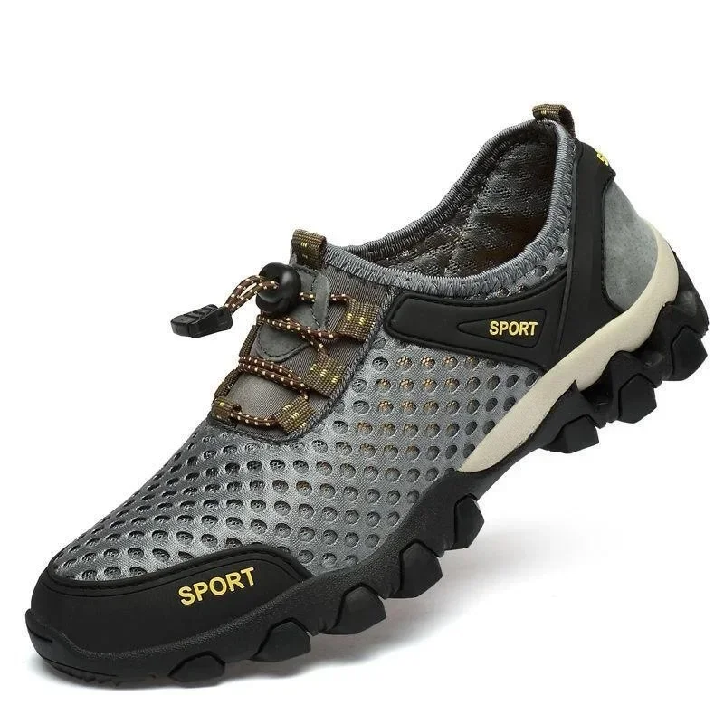 Letnie męskie siatkowe buty sportowe Moda Alpinizm Oddychające lekkie buty antypoślizgowe Outdoor Travel Running Casual Shoes