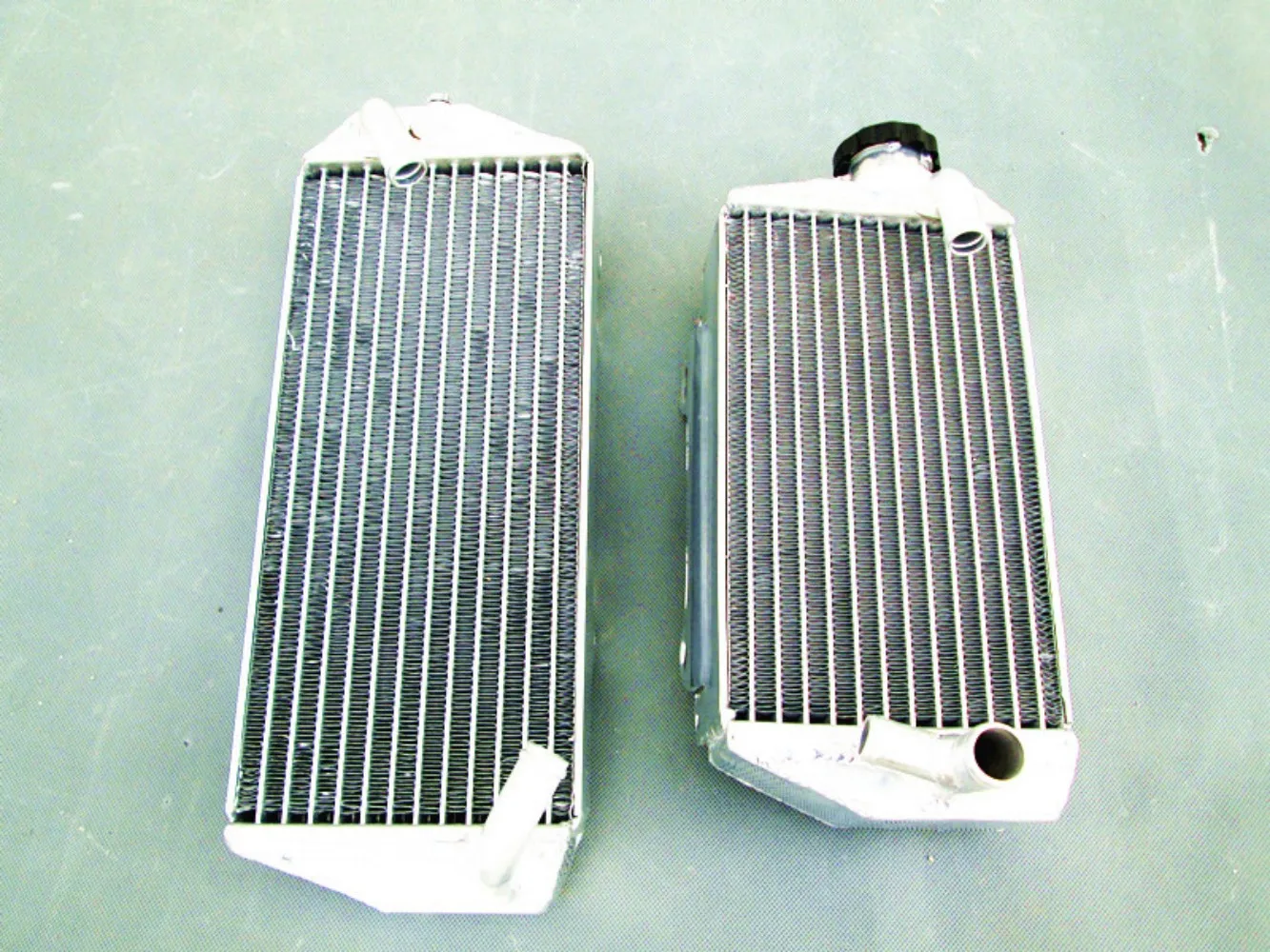 NEW left+right full Aluminum Radiator For 2007 Suzuki RMZ450 RMZ 450 R M Z Cooler Cooling Coolant 07