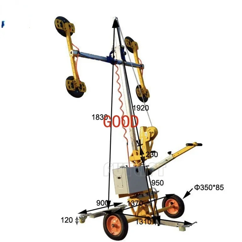 Китай Производитель стеклянного подъемника Стеклянное окно Вакуумный подъемник автомобиля
