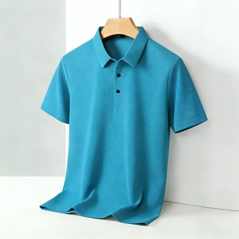 Men's Classic Collar Short Sleeve Polo Shirt Casual Breathable Summer Daily Office Fashion Men's Tee 2026 image 6